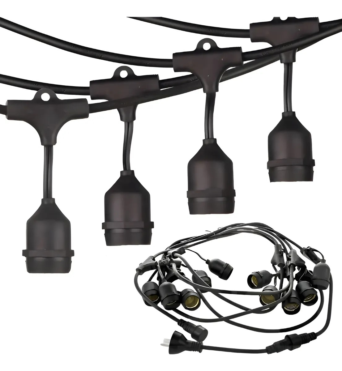 Guirnalda IP65 7.5mtrs 10 portalamparas