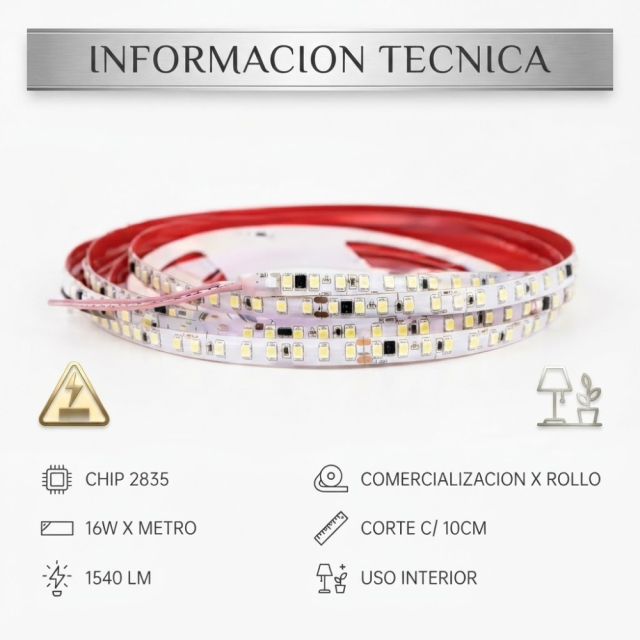 Tira de led SMD a 220v Neutra