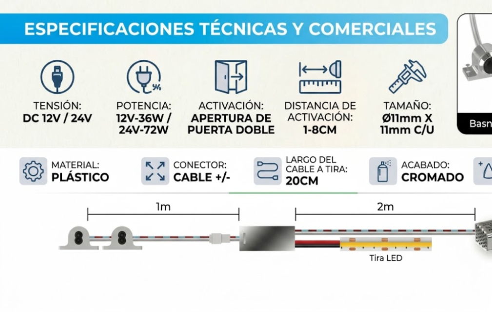 Sensor de movimiento puerta doble