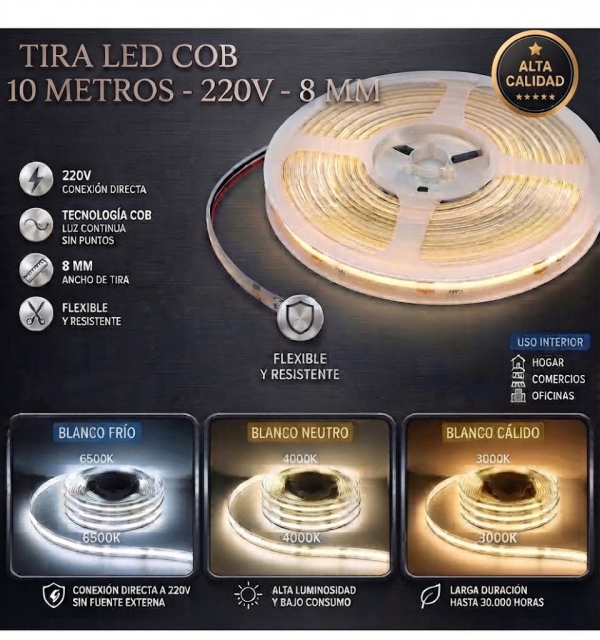 tira cob Fria  220v 10mt 11W