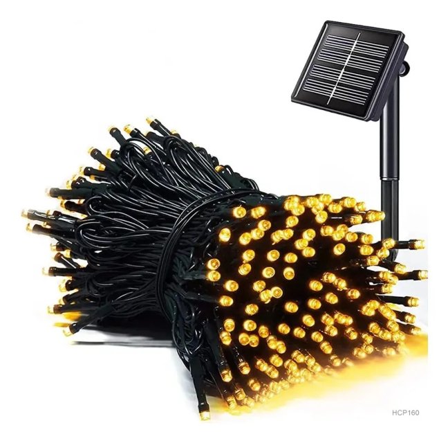 guirnalda 100 luces  solar