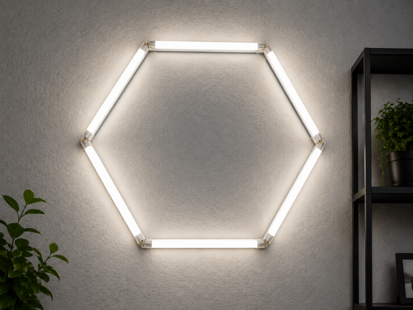 Tubo LED Hexagonal 440MM 220v