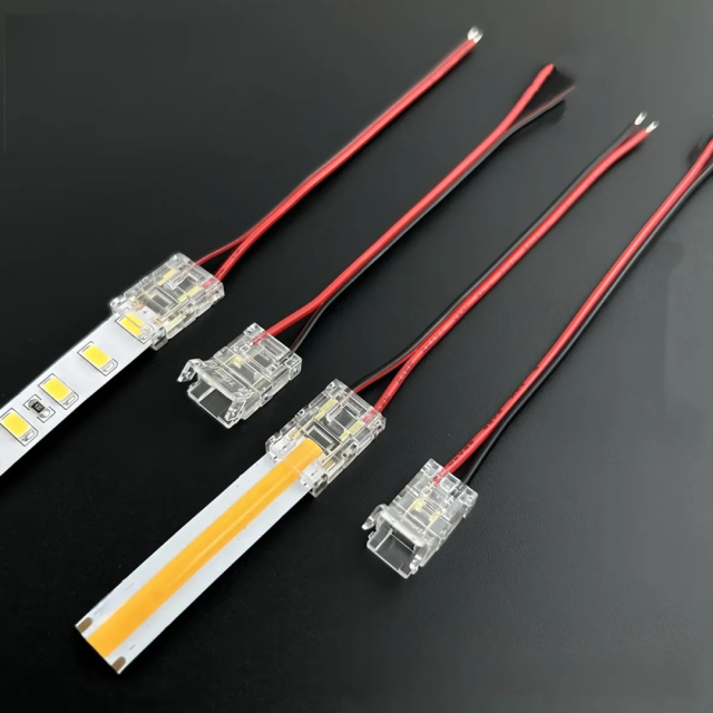 conector transparente con chicote