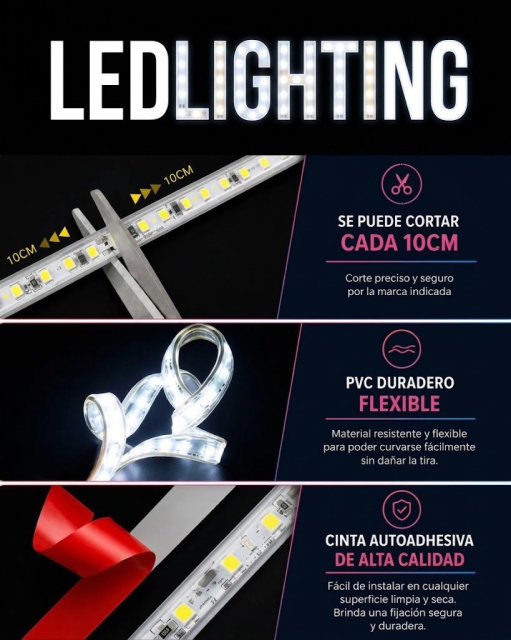 Tira de led con recubrimiento de PVC